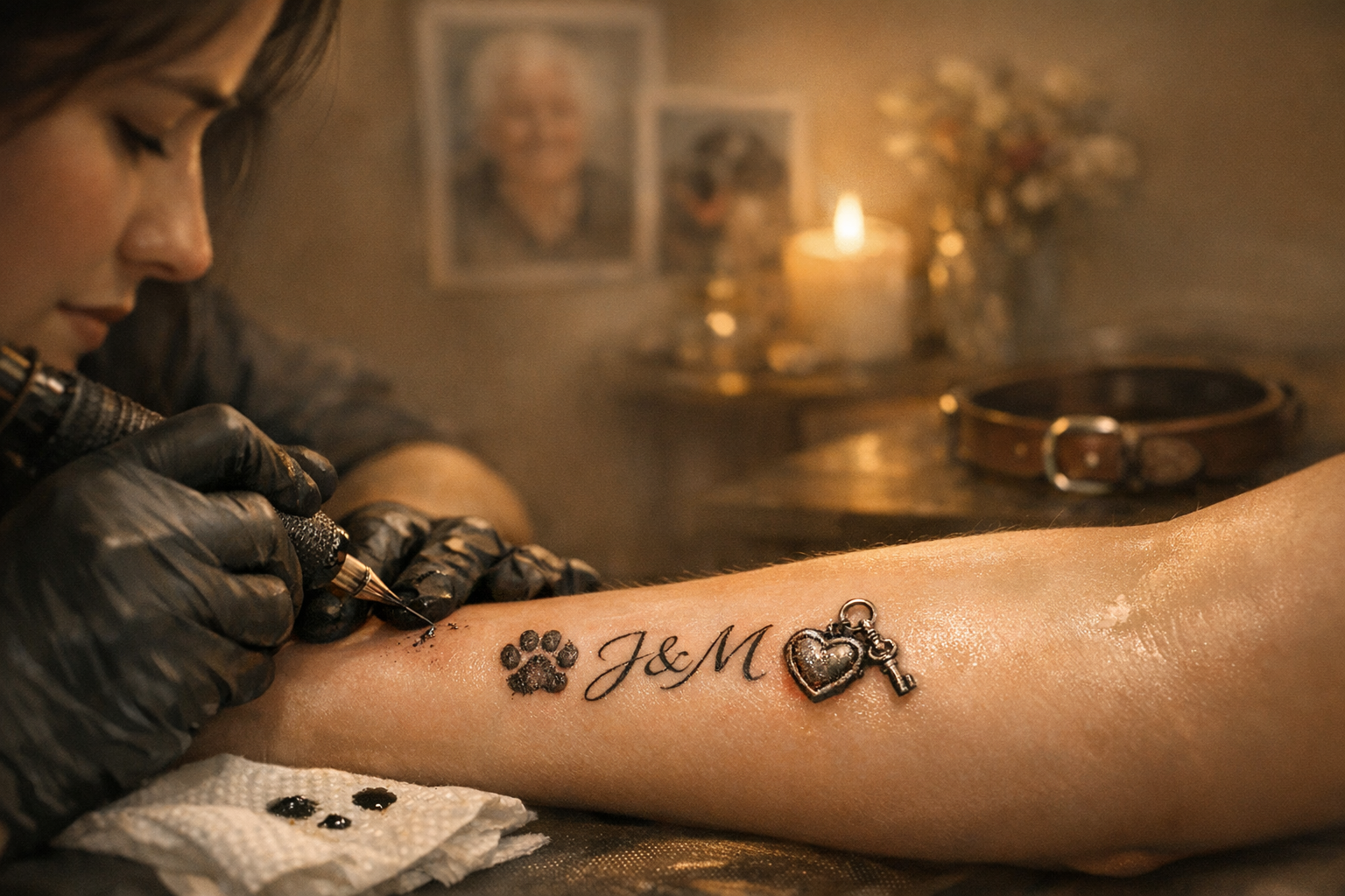 Schne Tattoo Erinnerung Verstorbene Fotosnull
