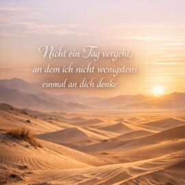 "Nicht ein Tag vergeht, an dem ich nicht wenigstens einmal an dich denke." Manchmal zeigt sich darin, dass Verbundenheit nicht endet, sondern sich leiser in den Alltag legt. Erinnerungen treten kurz hervor, wie ein Atemzug zwischen zwei Momenten, und lassen spüren, was bleibt. In dieser stillen Wiederkehr liegt Trauer – und zugleich die Wärme dessen, was einmal wirklich war. #erinnerung #abschied #trauer #vermissen #verbundenheit #stillwerden #innehalten