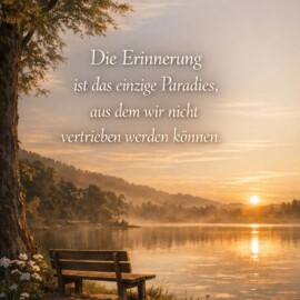 "Die Erinnerung ist das einzige Paradies, aus dem wir nicht vertrieben werden können." In ihr finden Begegnungen weiterhin statt: als leise Bilder, als Sätze, als Wärme, die im Alltag auftaucht. Abschied nimmt den Menschen aus dem Leben, nicht aus dem Inneren. Zwischen dem, was war, und dem, was fehlt, entsteht ein stiller Raum, in dem Liebe weiter atmen darf. #erinnerung #abschied #liebe #verlust #trauer #innehalten #verbundenheit