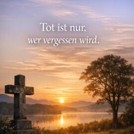 "Tot ist nur, wer vergessen wird." Manchmal liegt in diesem Gedanken ein leiser Trost: Dass ein Leben in Erinnerungen weiterklingt, in Bildern, Gesten und Worten, die sich eingeprägt haben. Abschied verändert vieles, doch das Gewesene verliert nicht seinen Wert, nur weil es vorbei ist. So entsteht ein stiller Raum, in dem Liebe und Verlust nebeneinander bestehen dürfen. #erinnerung #abschied #trauer #vermessen #liebe #stille #innehalten